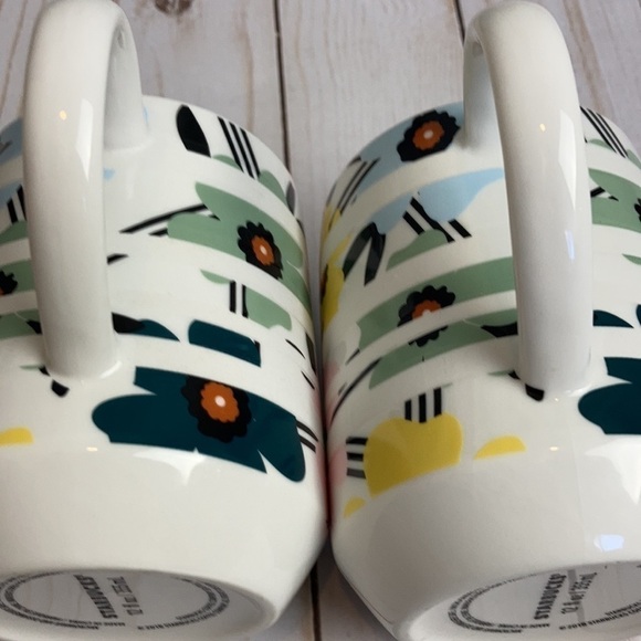 Starbucks Sakura Cherry Blossom Banded 12oz Mug Set of 2 Rare Collectible Floral - Picture 7 of 16